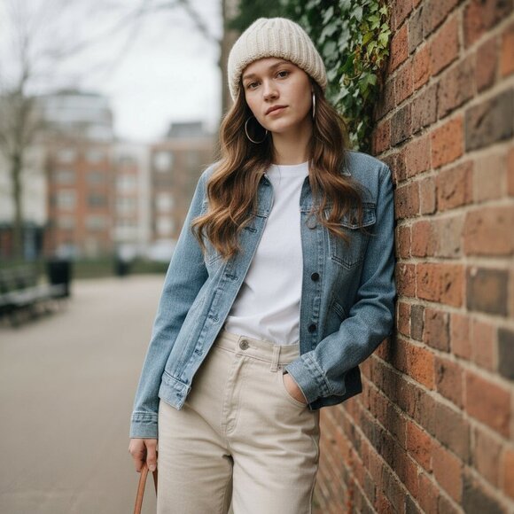 Vintage GAP Denim Jacket | Light Wash Trucker Y2K Classic | Americana Streetwear - Picture 2 of 10